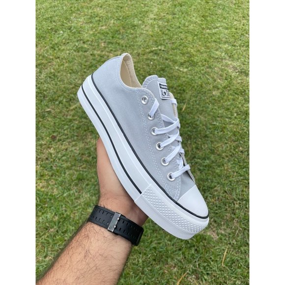 Converse | Shoes | Converse Ctas Lift Low Wolf Grey Casual Canvas Sneakers  Womens Size 566757c | Poshmark